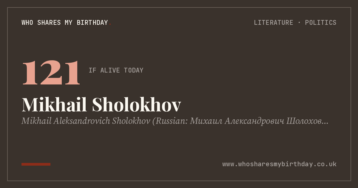 Mikhail Sholokhov