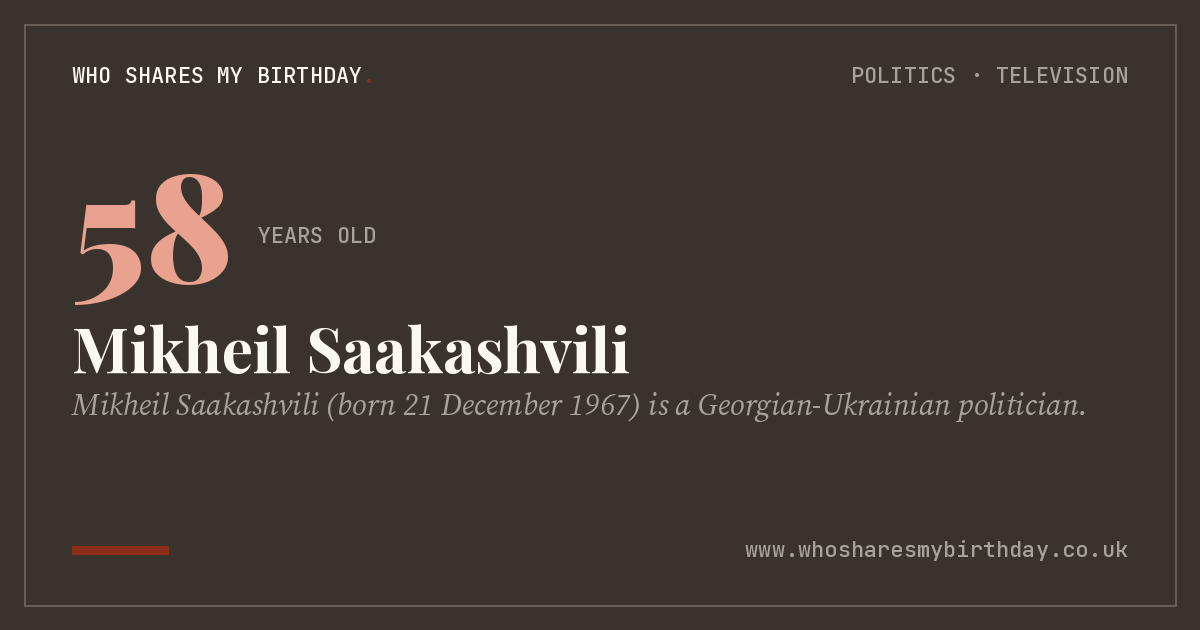 Mikheil Saakashvili
