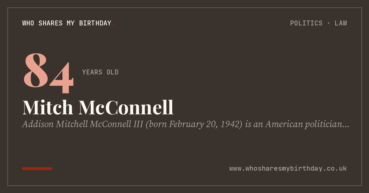 Mitch McConnell