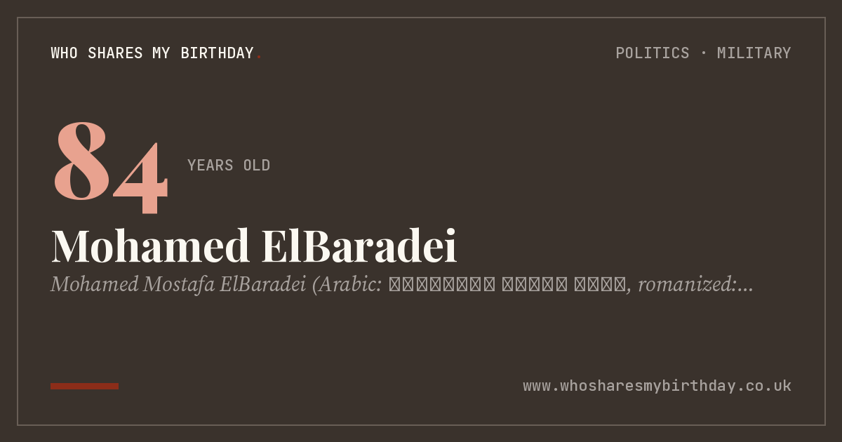 Mohamed ElBaradei