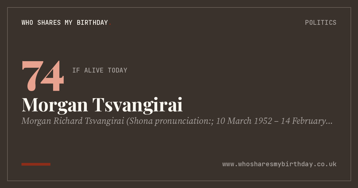 Morgan Tsvangirai