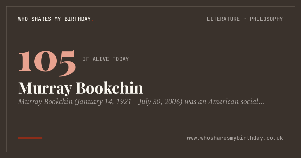 Murray Bookchin