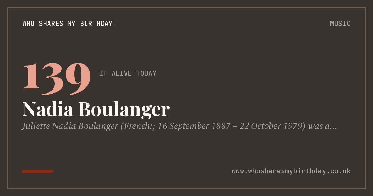Nadia Boulanger
