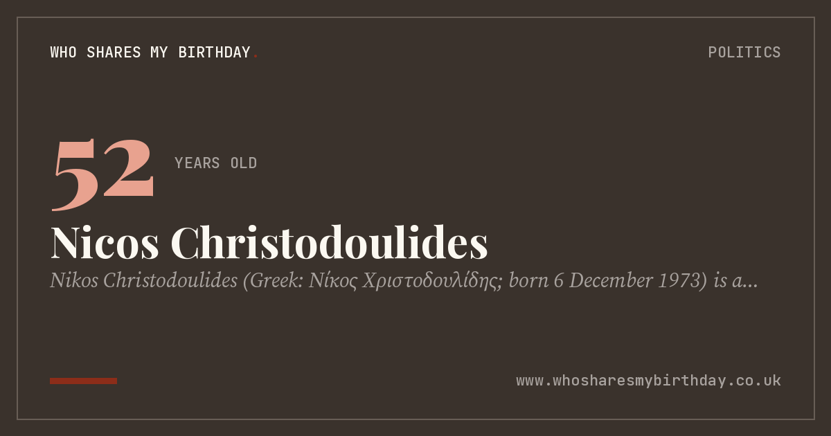 Nicos Christodoulides