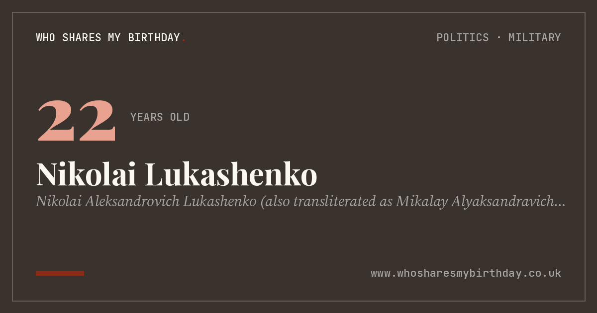 Nikolai Lukashenko