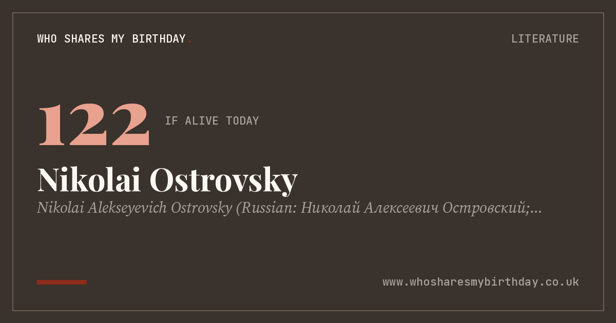 Nikolai Ostrovsky