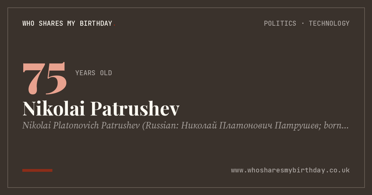 Nikolai Patrushev