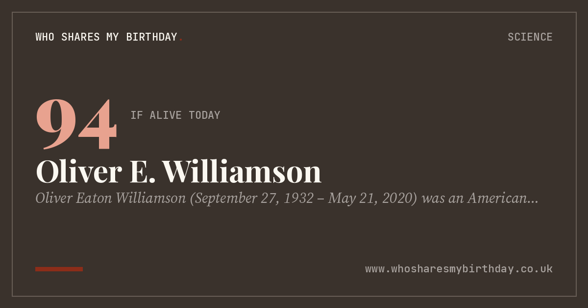 Oliver E. Williamson