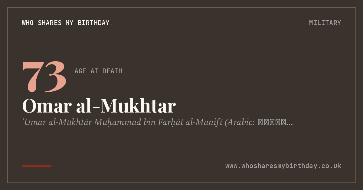 Omar al-Mukhtar