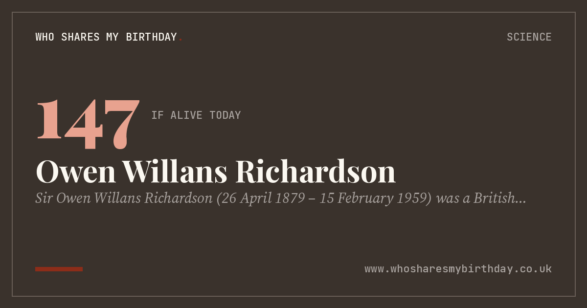 Owen Willans Richardson