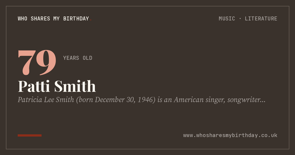 Patti Smith