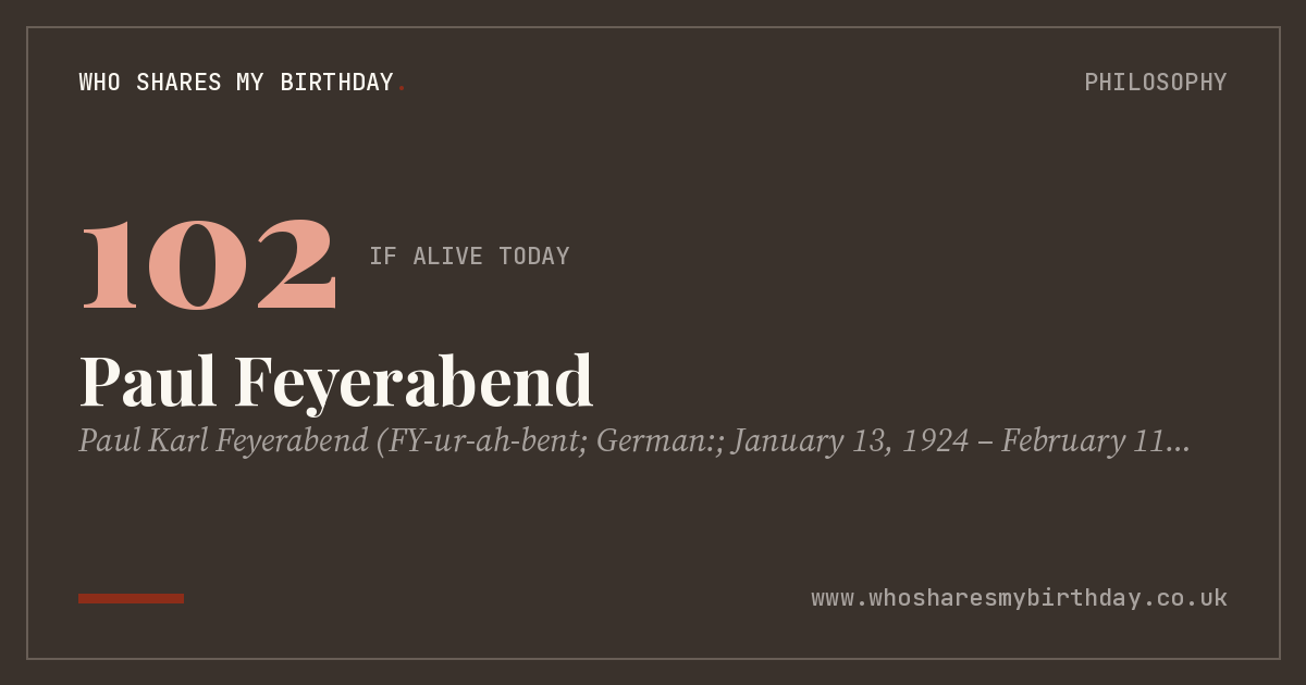 Paul Feyerabend