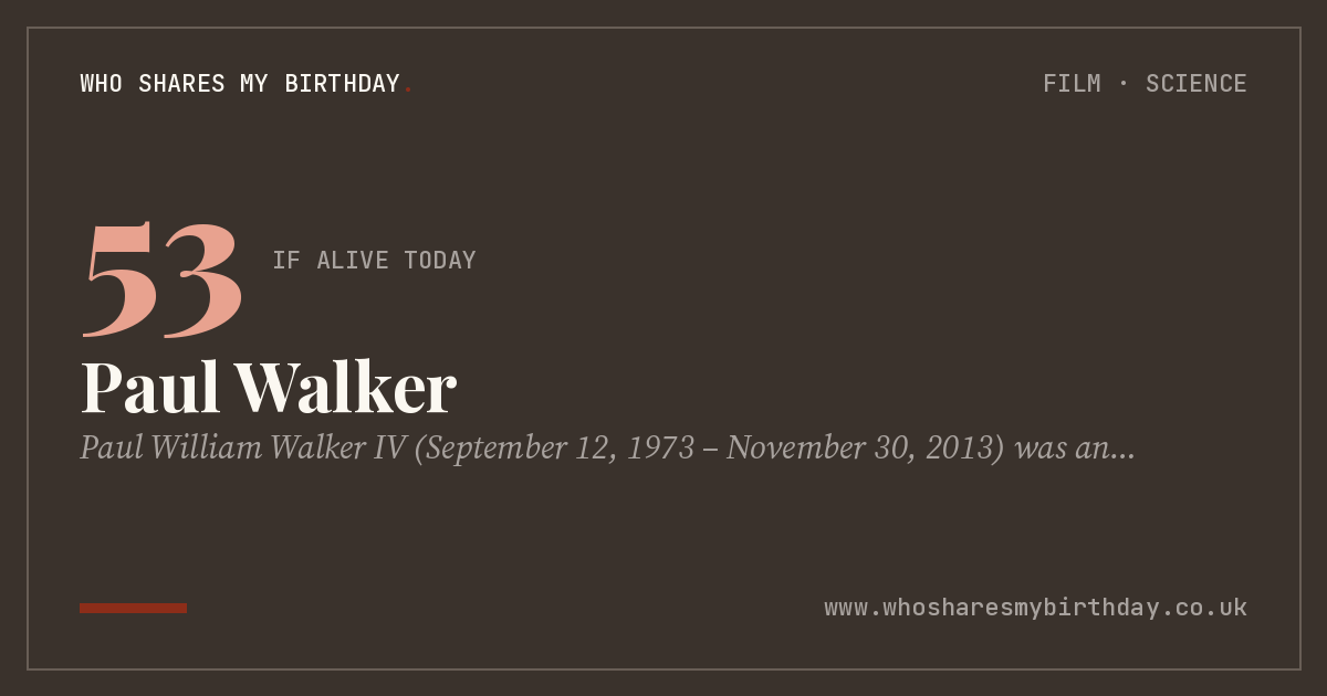 Paul Walker