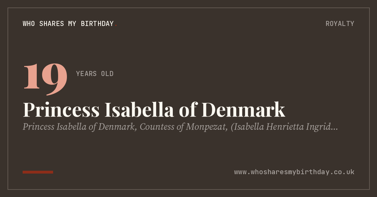 Princess Isabella of Denmark