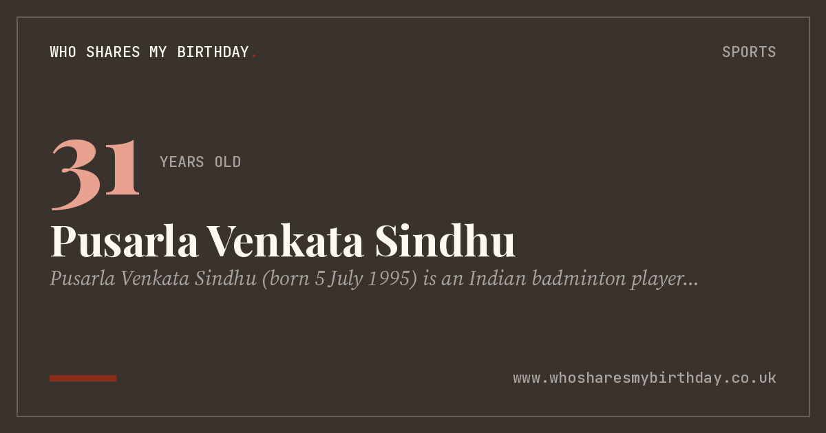 Pusarla Venkata Sindhu