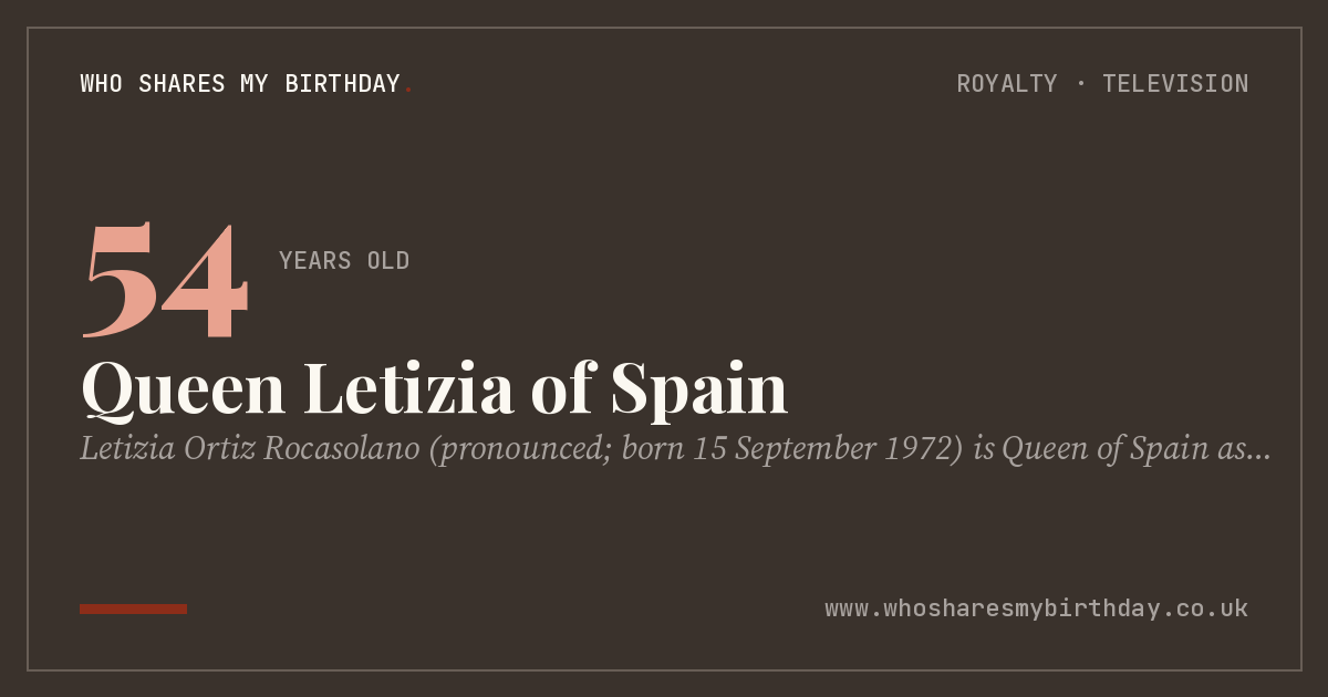 Queen Letizia of Spain