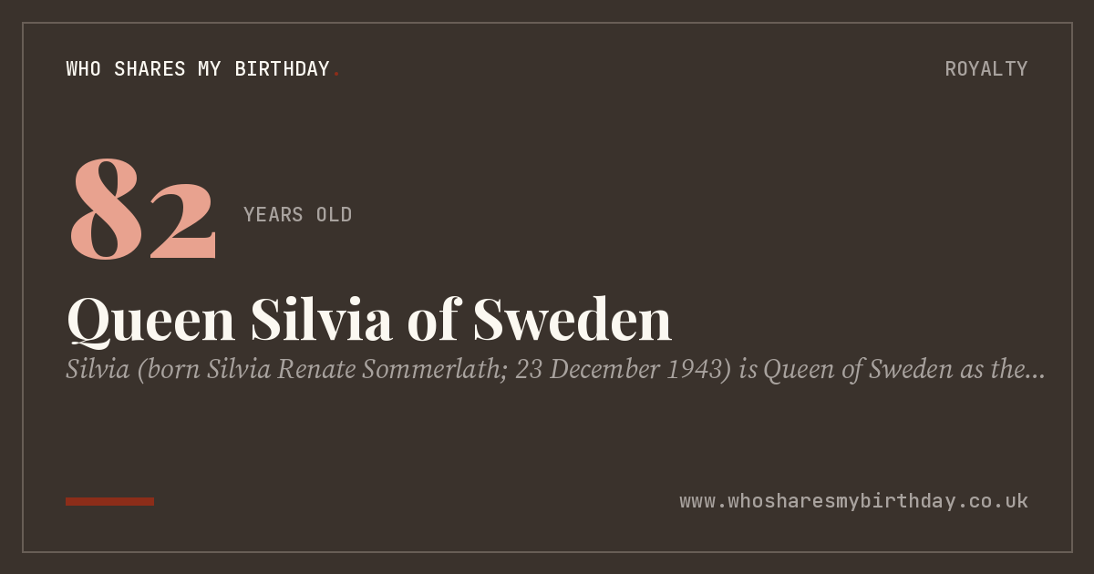 Queen Silvia of Sweden