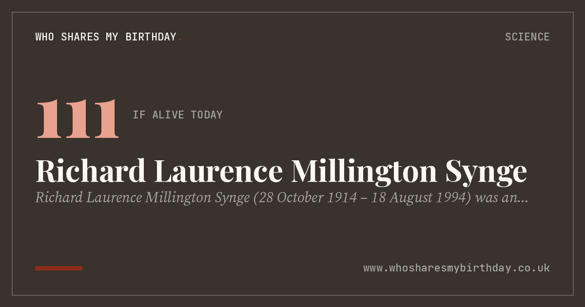 Richard Laurence Millington Synge