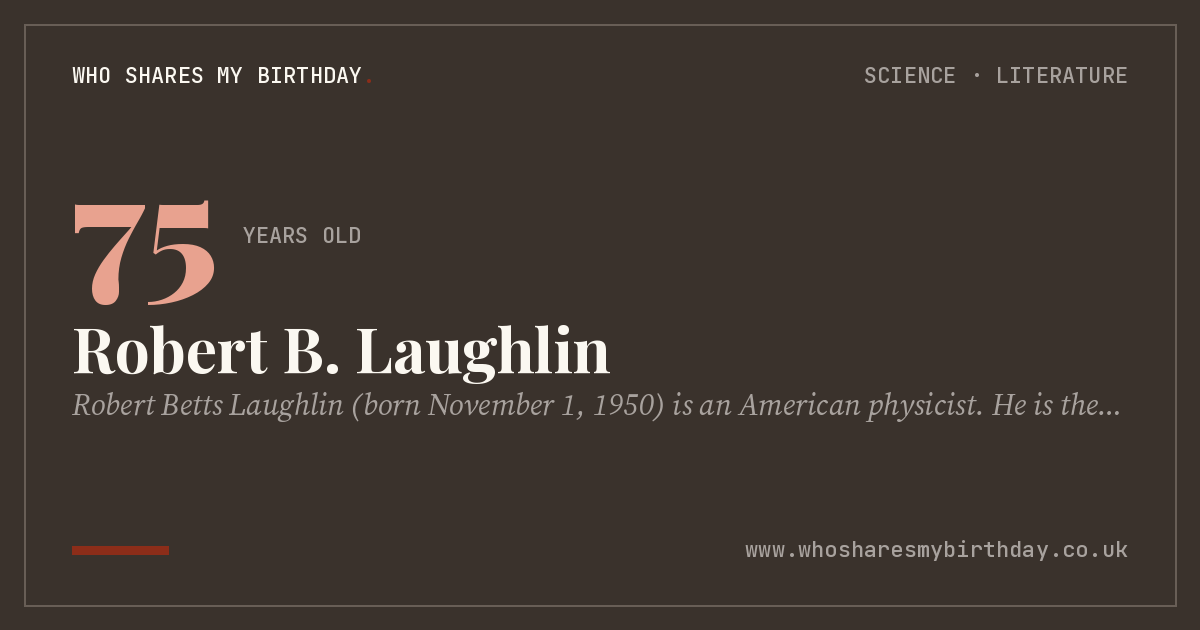 Robert B. Laughlin