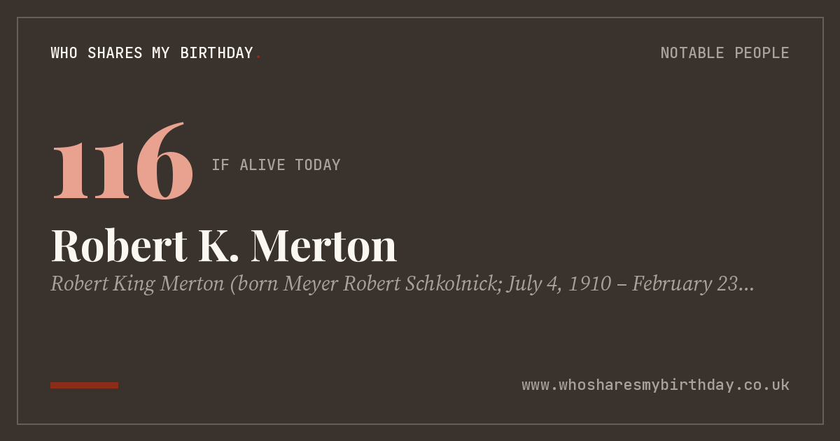 Robert K. Merton