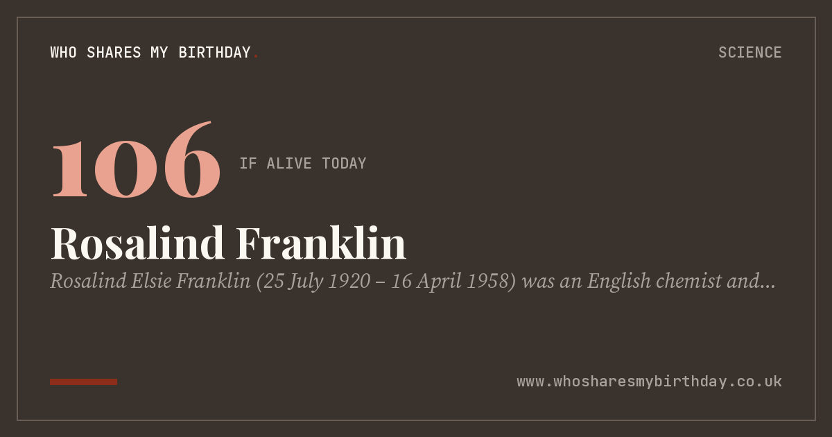 Rosalind Franklin