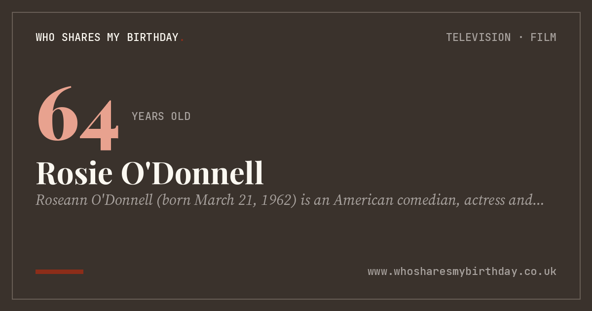 Rosie O'Donnell