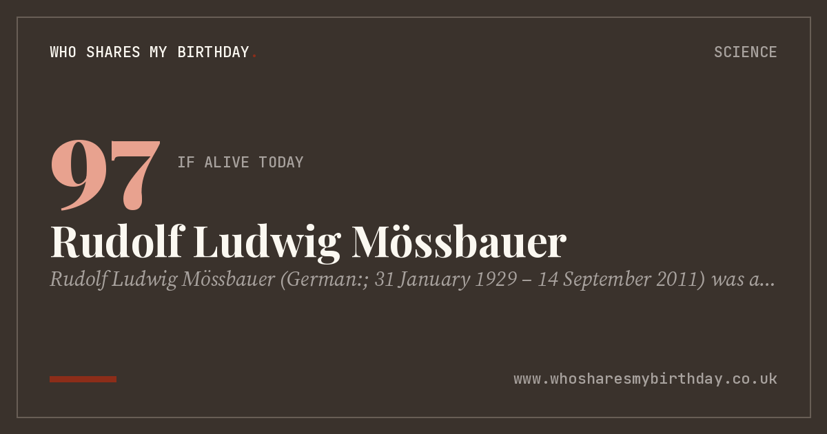 Rudolf Ludwig Mössbauer