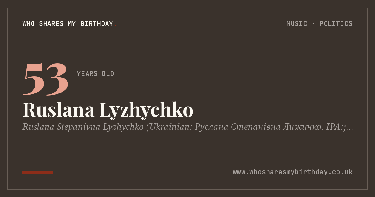 Ruslana Lyzhychko