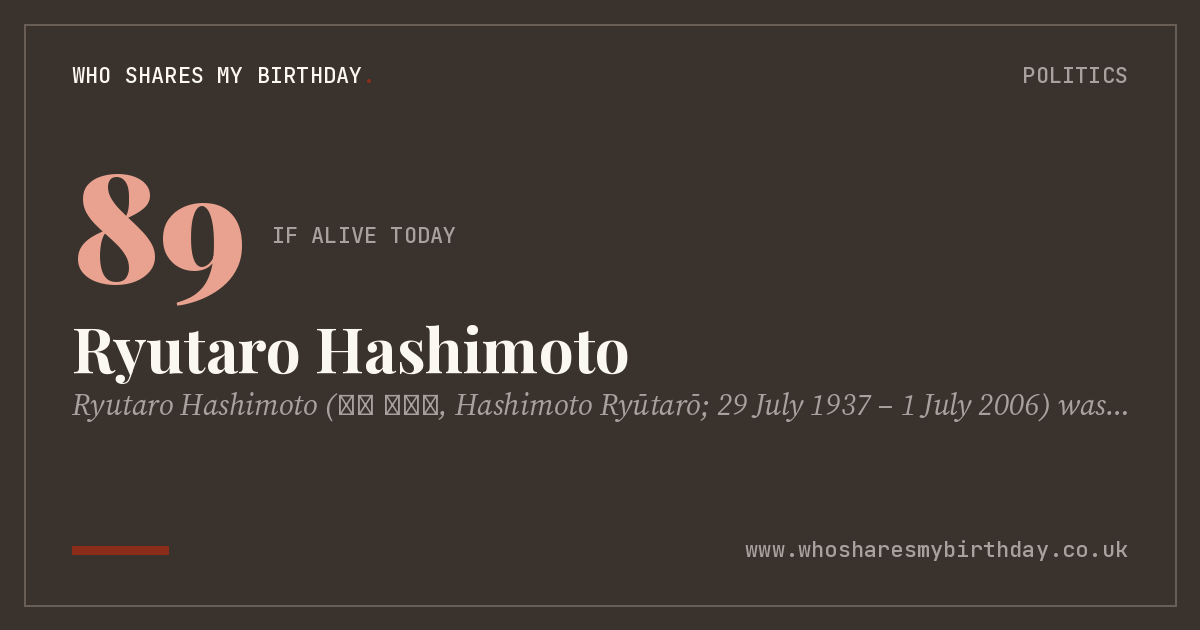 Ryutaro Hashimoto