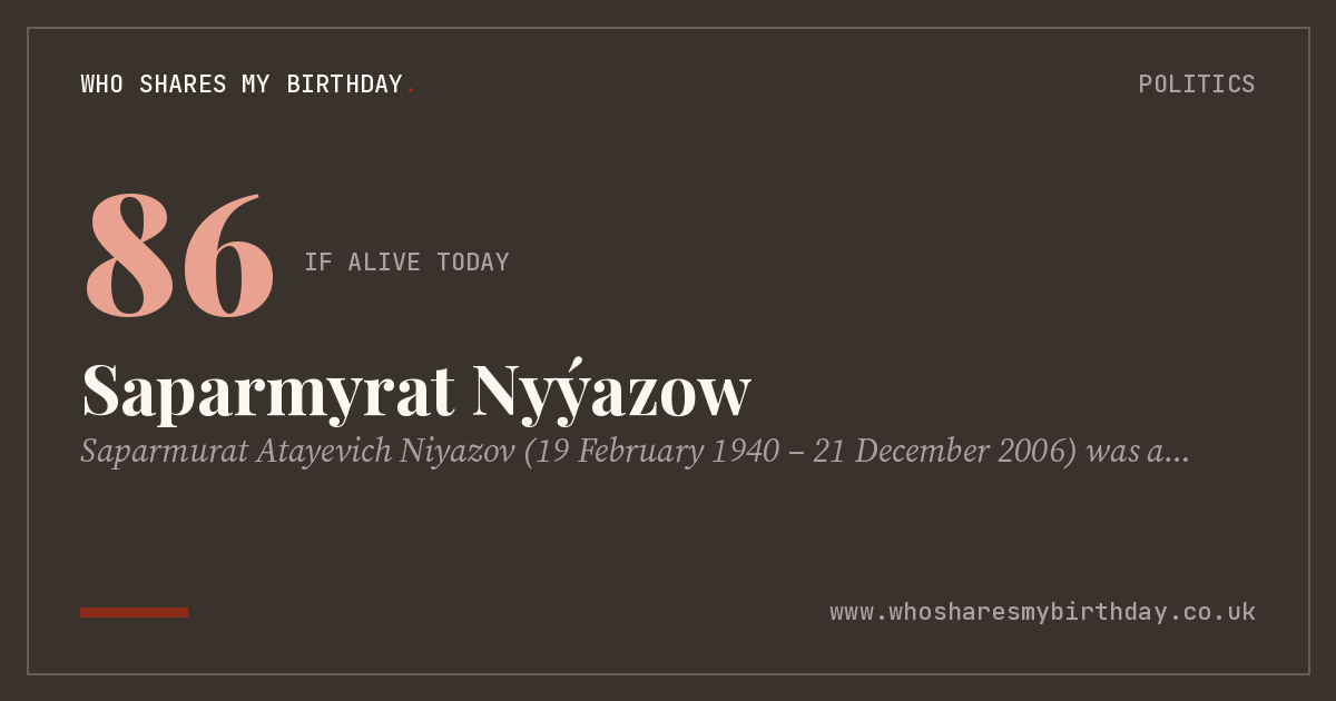 Saparmyrat Nyýazow