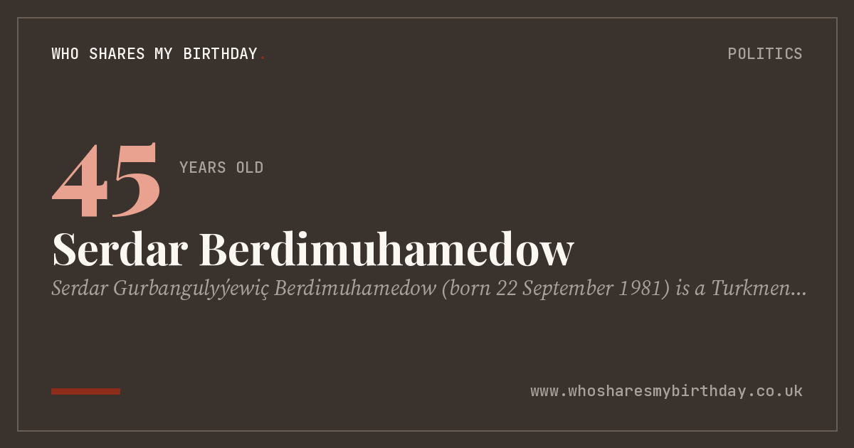 Serdar Berdimuhamedow