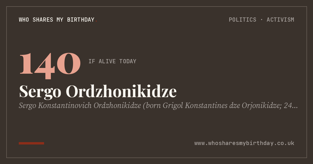 Sergo Ordzhonikidze