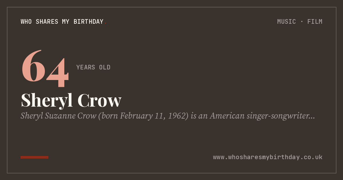 Sheryl Crow