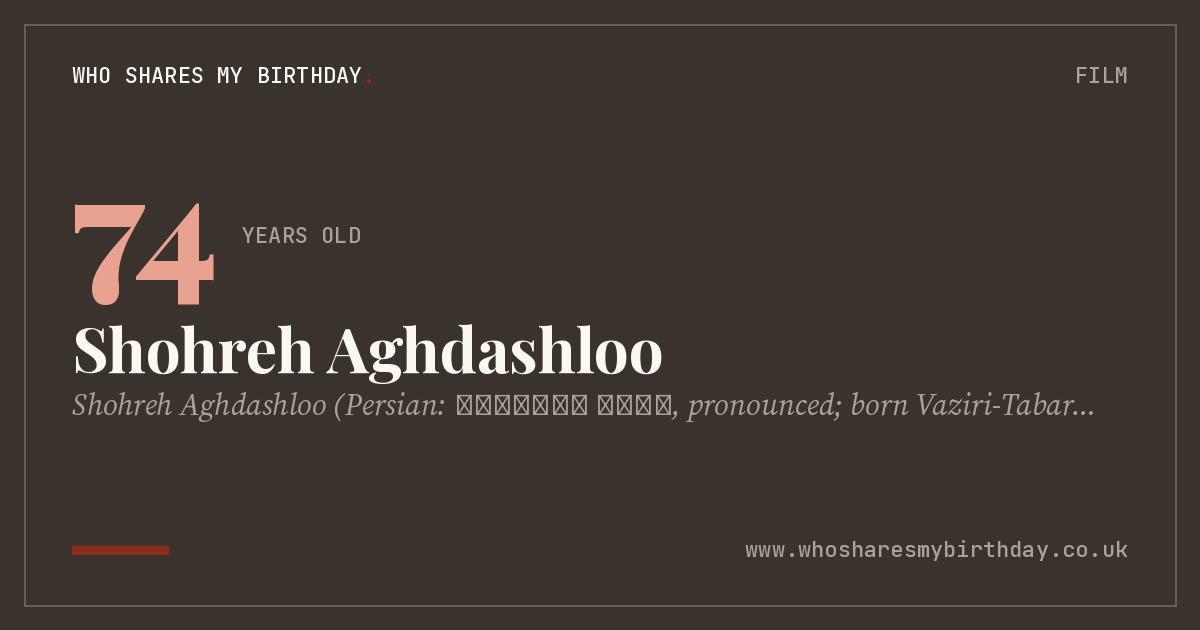 Shohreh Aghdashloo