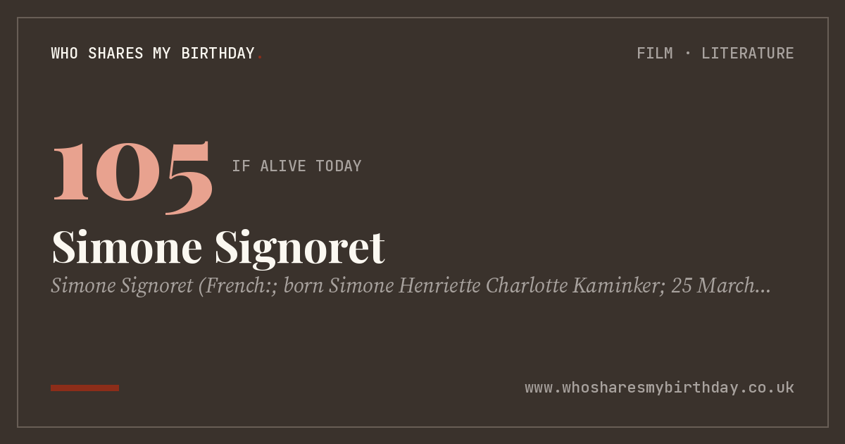 Simone Signoret