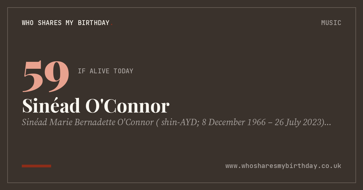 Sinéad O'Connor