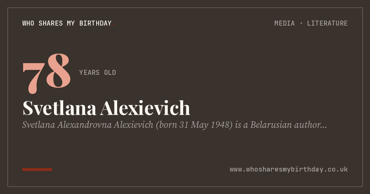Svetlana Alexievich