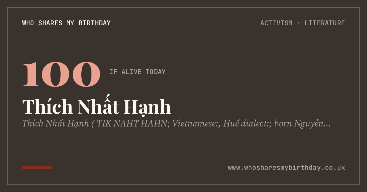 Thích Nhất Hạnh