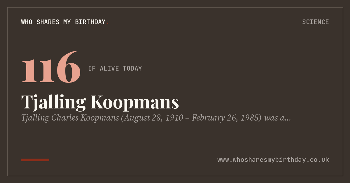 Tjalling Koopmans