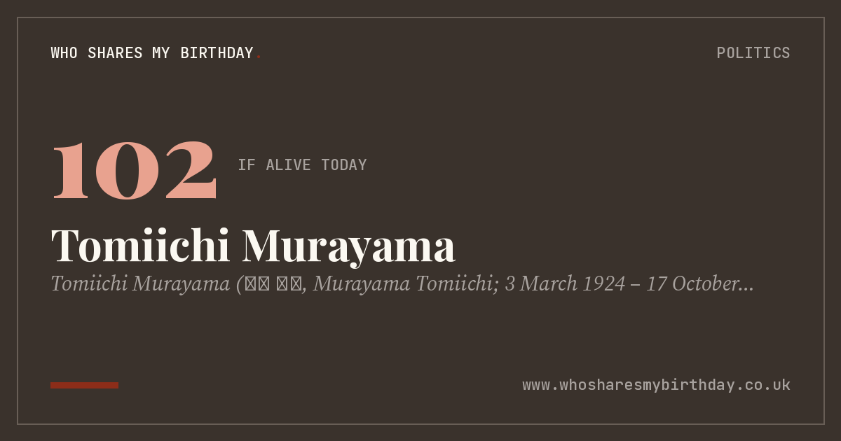 Tomiichi Murayama