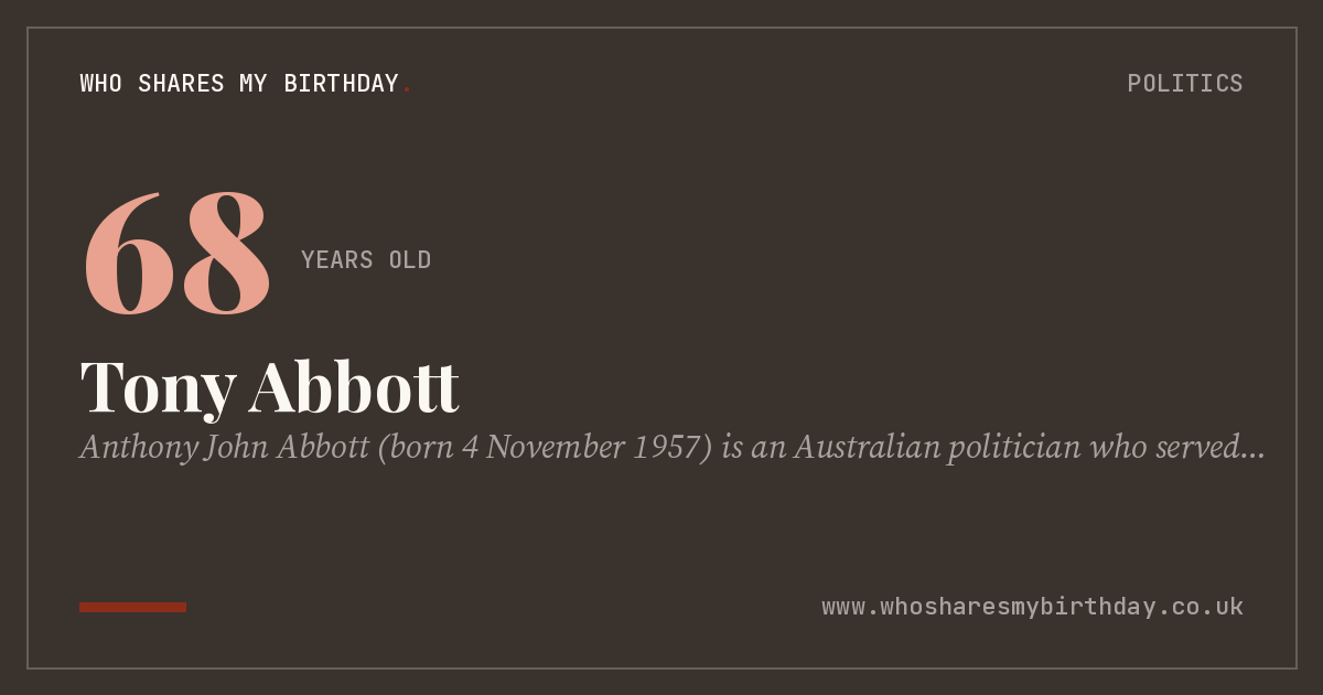 Tony Abbott