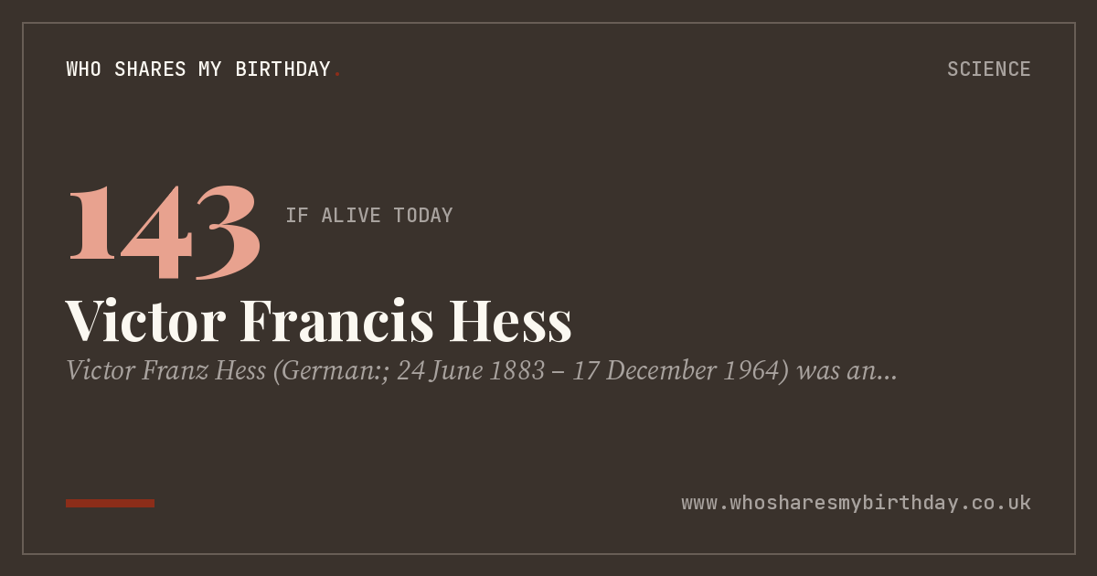 Victor Francis Hess