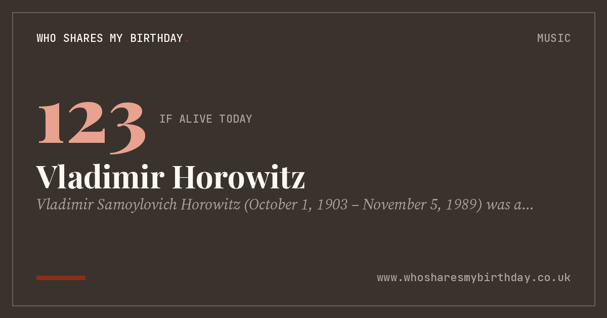 Vladimir Horowitz