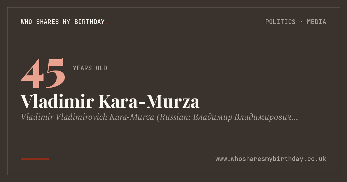 Vladimir Kara-Murza