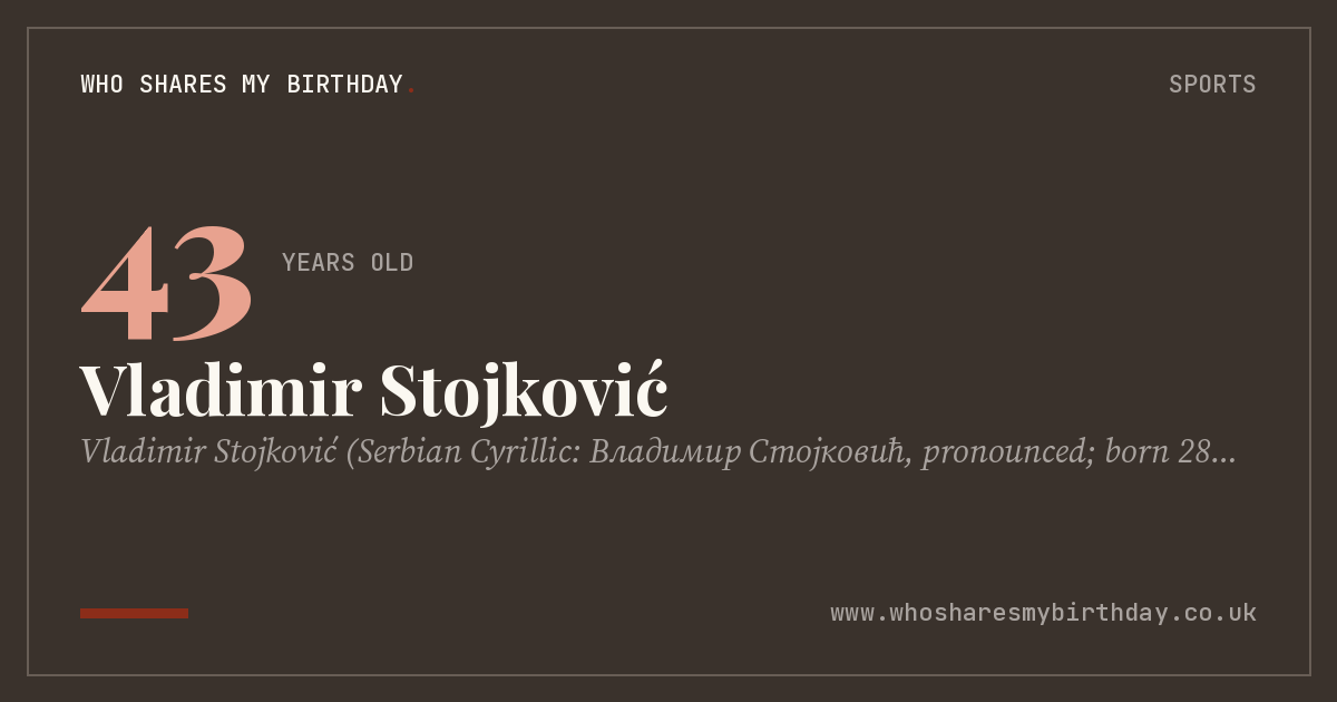 Vladimir Stojković