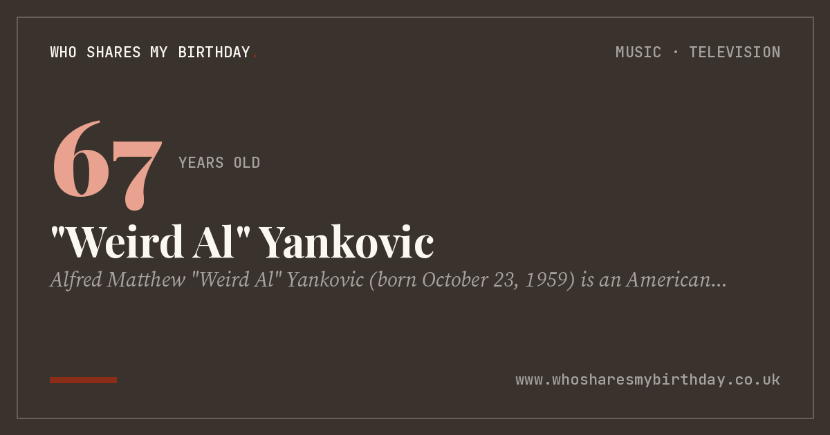 "Weird Al" Yankovic