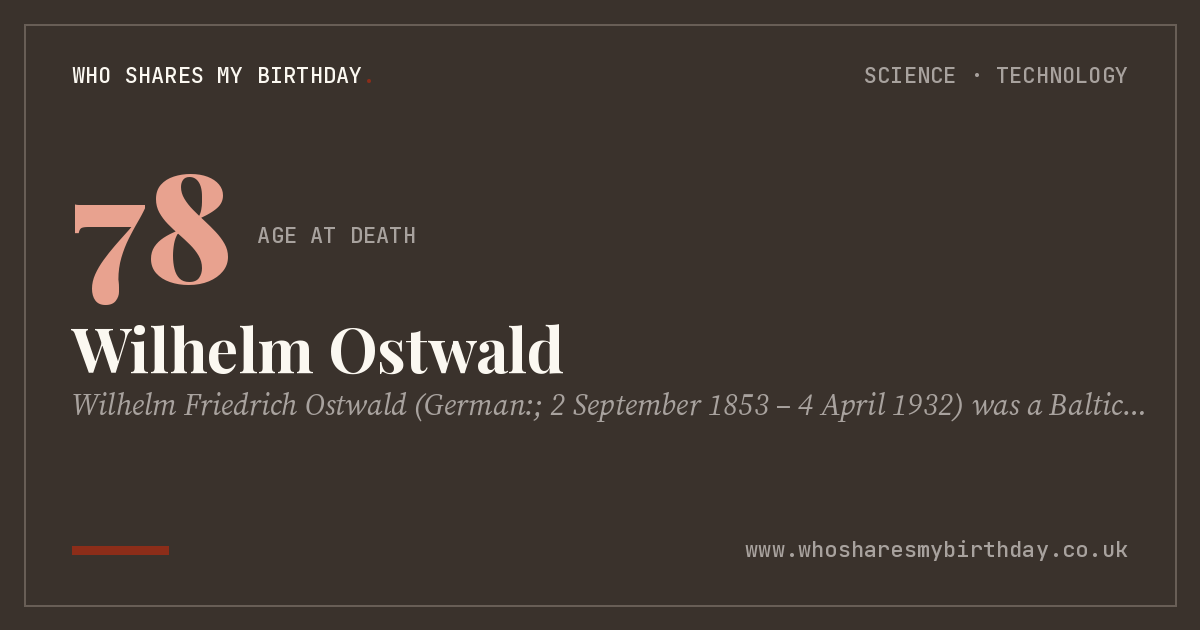 Wilhelm Ostwald