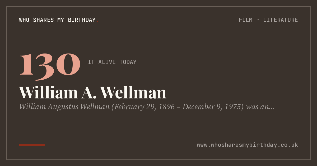 William A. Wellman