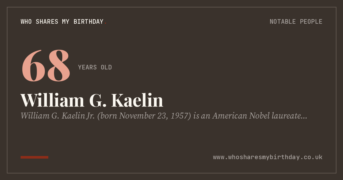 William G. Kaelin