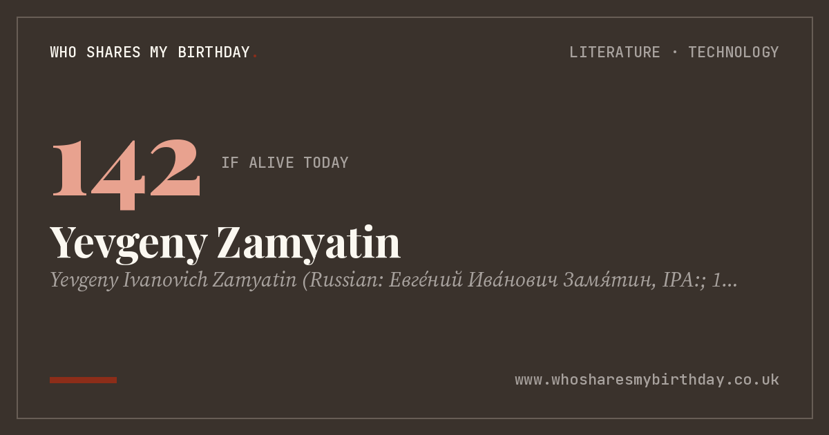 Yevgeny Zamyatin